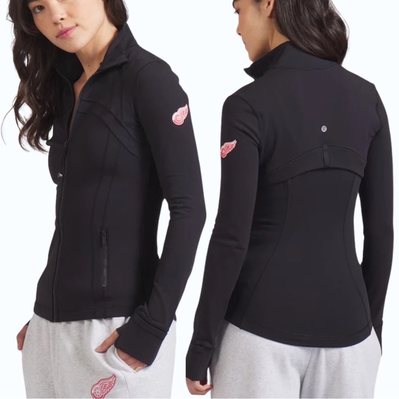 lululemon athletica Tops - Lululemon x Detroit Red Wings Define Luon Jacket Women’s Size 10 NWOT